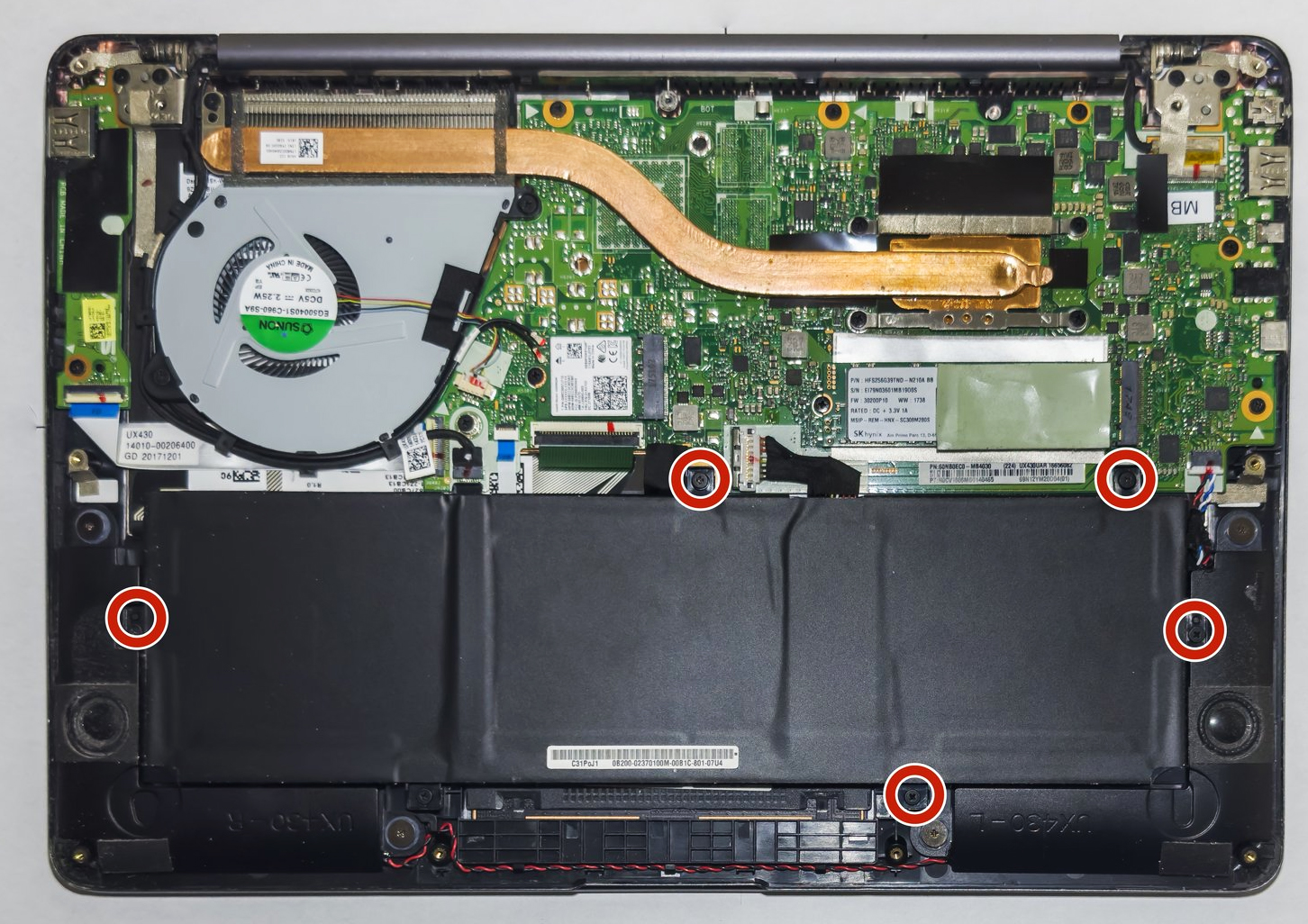 How to replace and fix Asus UX430 UX430U UX430UA UX430UQ U4100U backlit Canadian French CF keyboard (ASUS UX430UA)